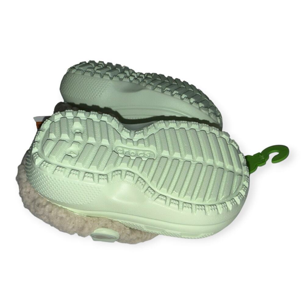 NWT Crocs Classic Blitzen IV Toddler C4 Jade Tint Lined Clogs Fall 🎃 - Picture 7 of 8